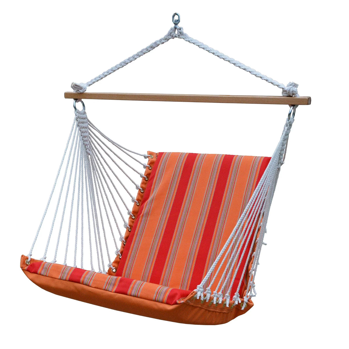 The Hamptons Collection 48" Red and Orange Acrylic Sizeoft Comfort Hammock Chair