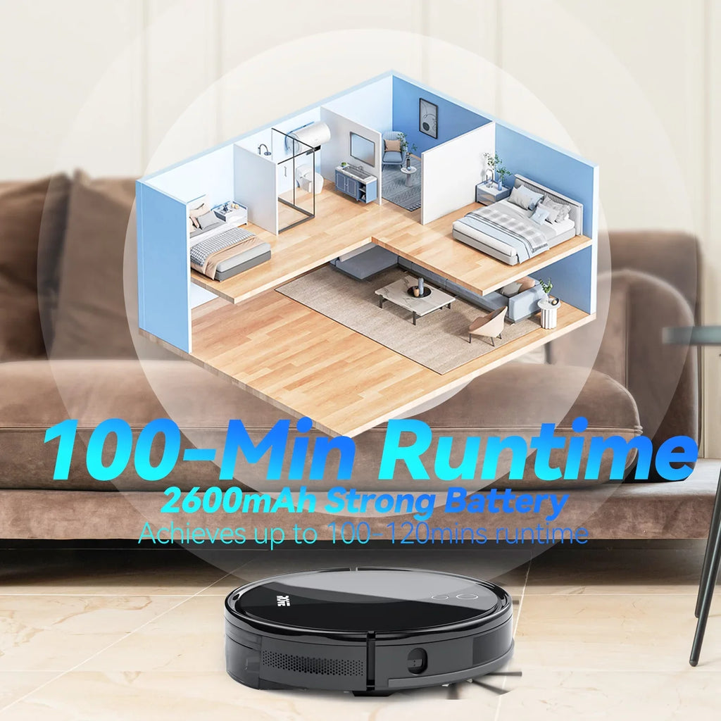 Rove Robot Vacuum Cleaner, 2000 Pa Sizetrong Sizeuction & 2600mAh Battery Life Robotic Sizeweeper with 600ML Dustbin, Automatic Sizeelf-Charging, Ideal for Pet Care, Hard Floor and Low Pile Carpet