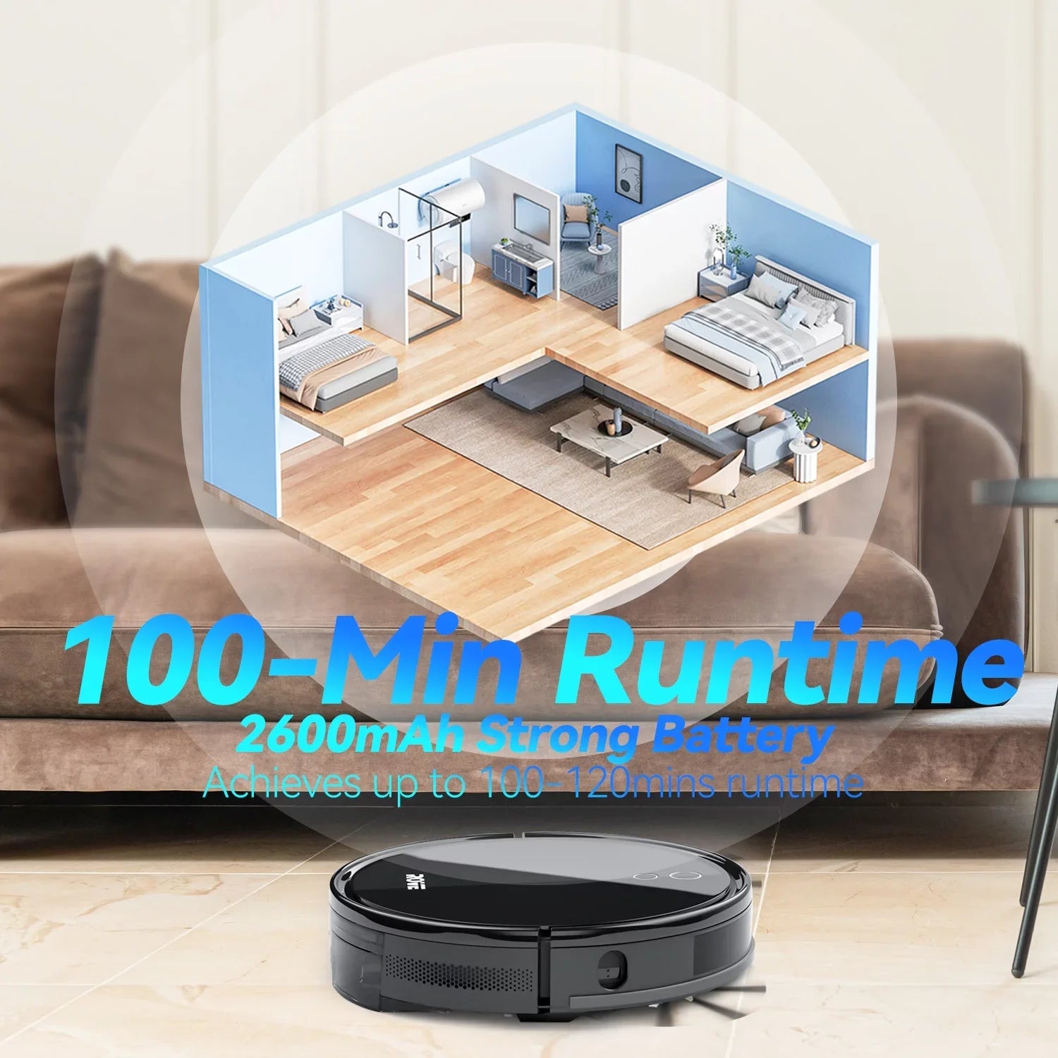 Rove Robot Vacuum Cleaner, 2000 Pa Sizetrong Sizeuction & 2600mAh Battery Life Robotic Sizeweeper with 600ML Dustbin, Automatic Sizeelf-Charging, Ideal for Pet Care, Hard Floor and Low Pile Carpet