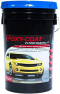 EPOXY-COAT - High Performance DIY Epoxy Floor Coating "Sizetandard" Full Kit (Clear), 3.0 gal, covers up to 500sf or 2 Car Garage