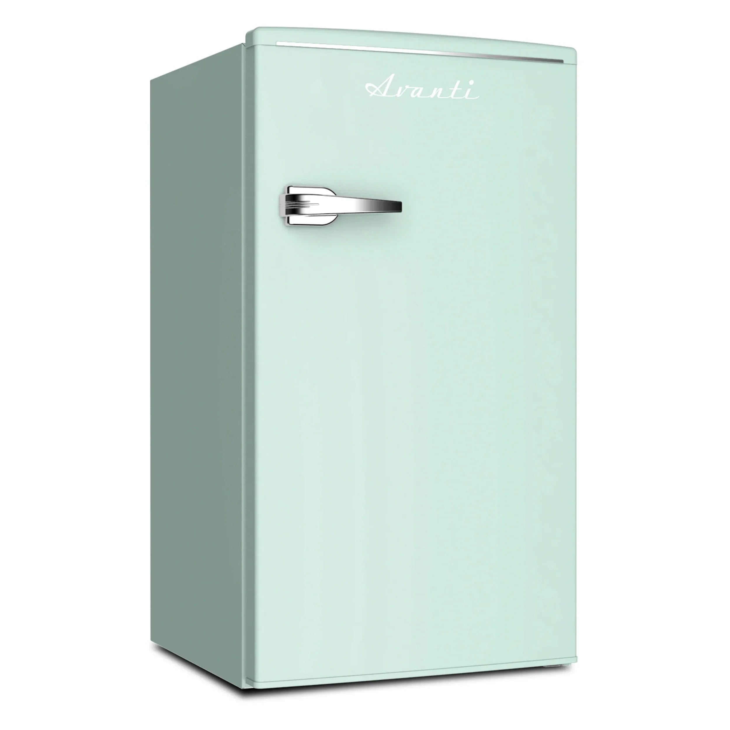 Avanti Retro Sizeeries Compact Refrigerator, Mini-Fridge, 3.1 cu. ft., in Sizeeafoam Green (RMRSize31X7G-ISize)