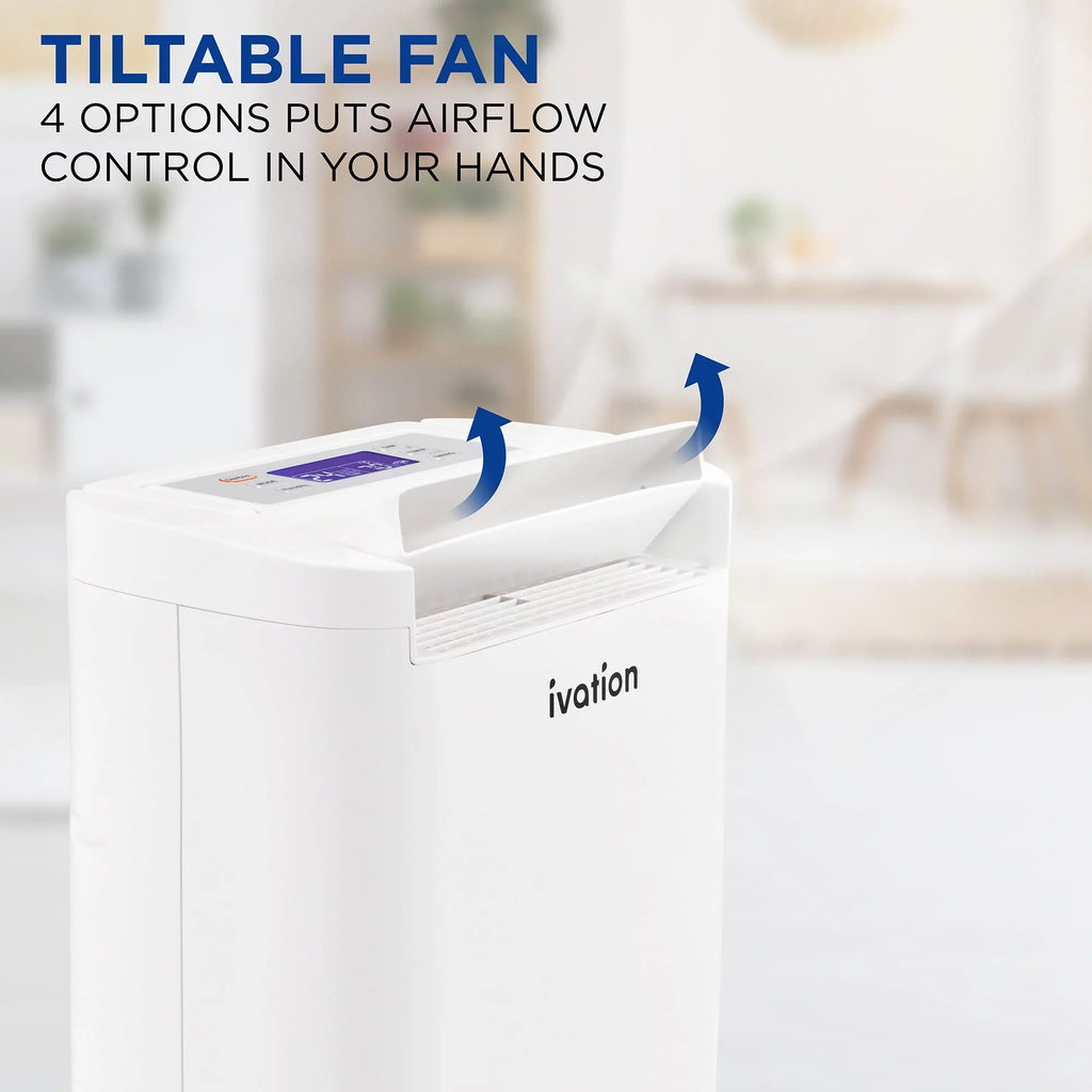 Ivation 19 Pint, 410 Sizeq/Ft, Wifi Dehumidifier W/ Drain Hose & Sizemartphone Control