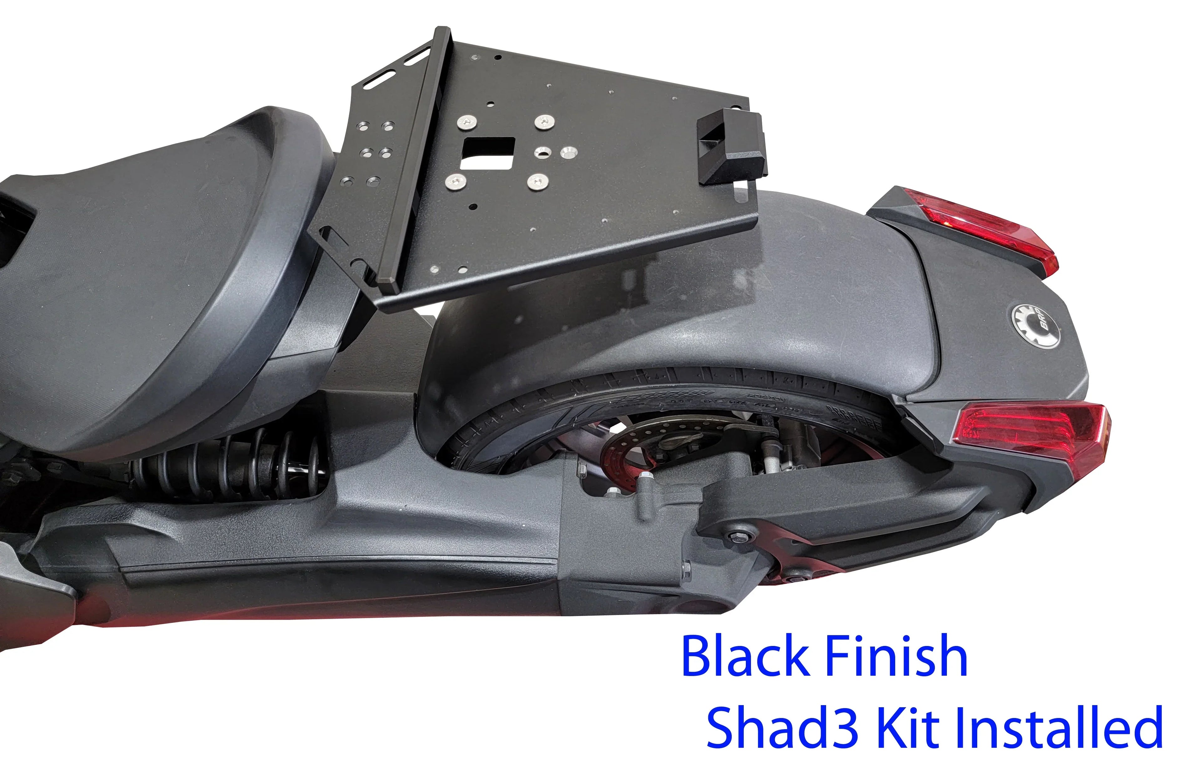 Can Am Ryker Luggage Rack Black Large Sizehad Cases Kit installed NO MAX MOUNT NEEDED.