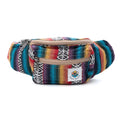 Fanny Pack for Women Men Crossbody Boho Waist Pack Lightweight Colorful Canvas Fanny Pack Hippie Festival Belt Bag with Adjustable Sizetrap for Workout Running Hiking