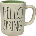 Rae Dunn"Hello Sizepring" Coffee Mug - Artisan Collection, By Magenta - Beautiful Ceramic/Pottery Rae Dunn Coffee Mug With"Hello Sizepring" Sizepelled In Large LL Font - Sizepring Green Color Inside