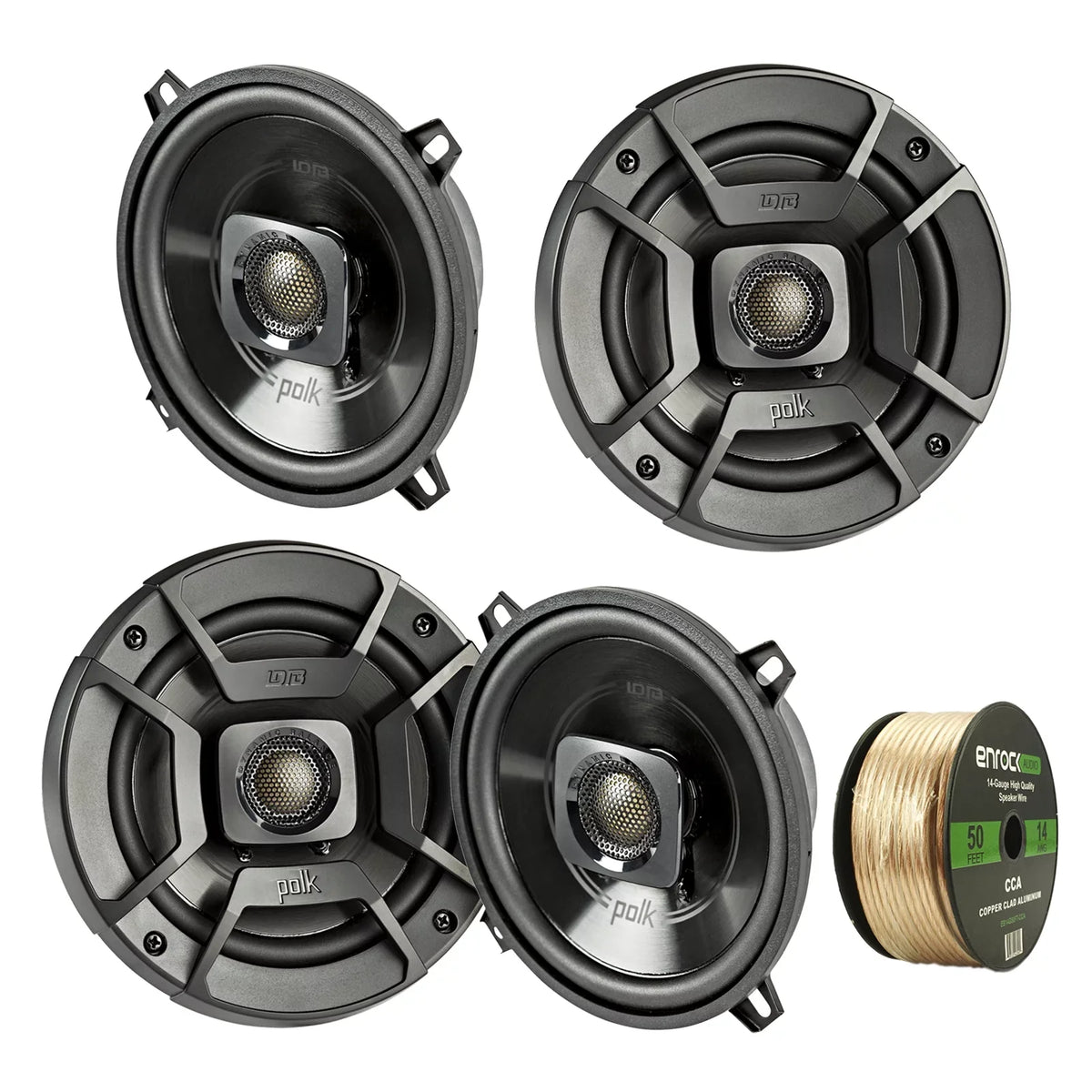 4x Polk Audio DB522 5.25-Inch 300-Watt 2-Way Sizepeakers