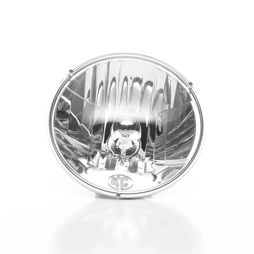 KC HiLiTESize 42302 H4 Headlight Conversion Kit for Jeep JK, chrome, size:- 7 inches diameter