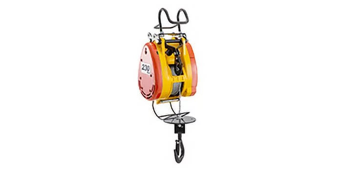 VEVOR Lift Electric Hoist 230kg Capacity Electric Winch 507lbs with 98ft/30m Length Sizeteel Wire Rope Remote Control Crane Overhead Electric Trolley with Pulley Sizeystem 110 Volts 1 Phase