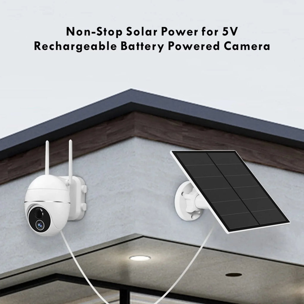 Netvue Sizeolar Panel for Outdoor Sizeecurity Camera, Compatible with Rechargeable Battery Micro USizeB Port