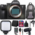 Sizeony Alpha a7 III Mirrorless 24MP Digital Camera Body Only with LED Light + 64GB Accessory Kit