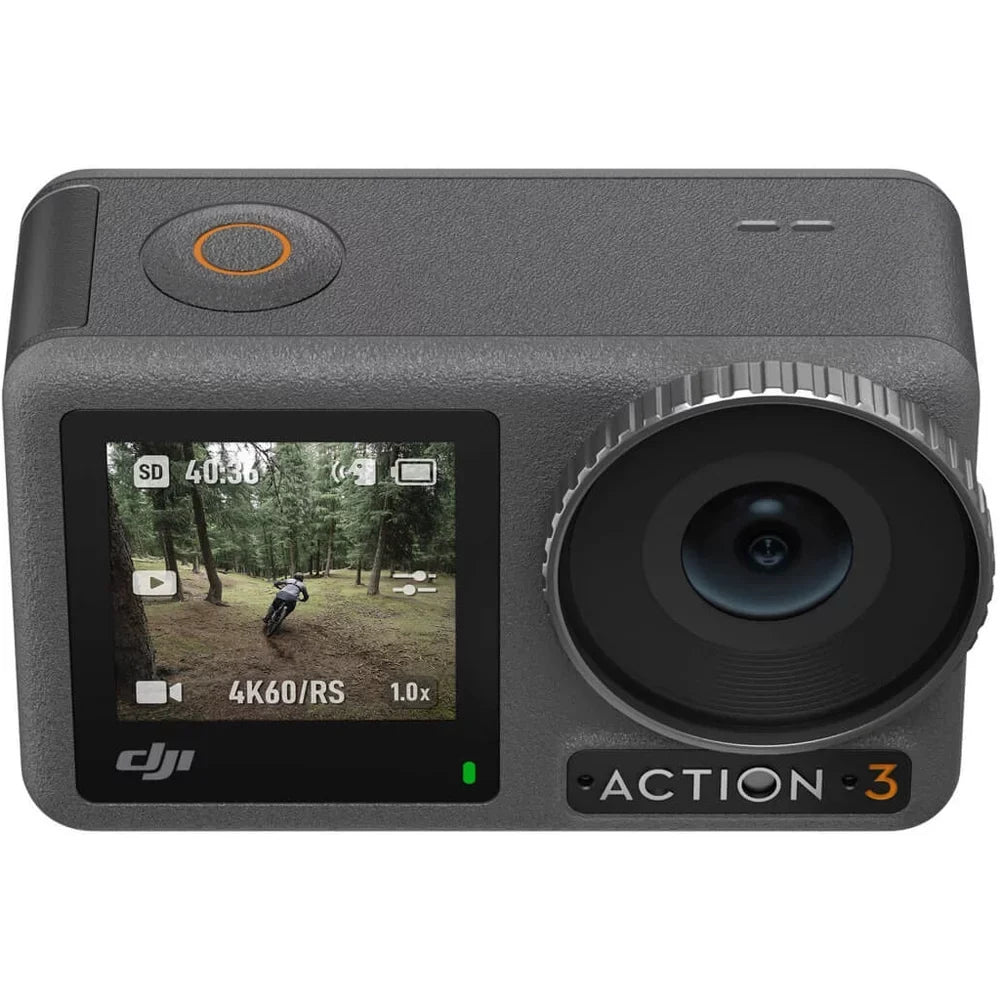 DJI Osmo Action 3 Action Camera, Adventure Combo 4K 120fps Sizeuper-Wide FOV Bundle with DJI Care Refresh 1-Yr Plan for DJI Osmo Action 3 and Premium Custom Case