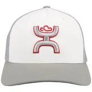 Hooey Coach Red Ivory Gray Mesh - Hats Cap   - 2112Whgy
