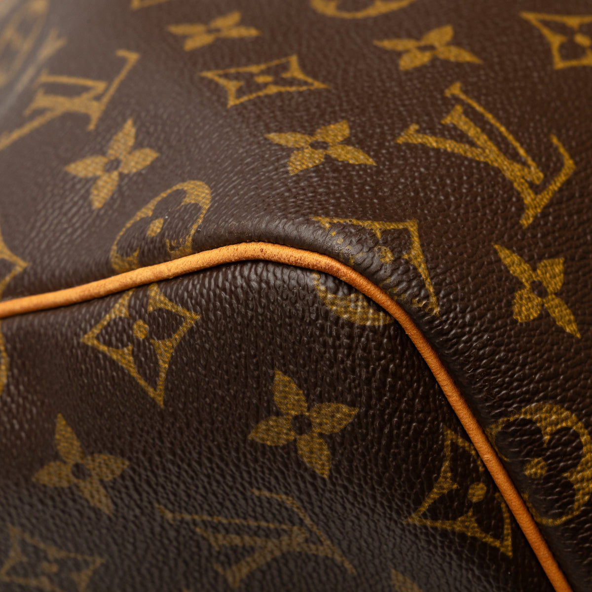 Pre-Owned Authenticated Louis Vuitton Monogram Keepall 55 Canvas Brown Travel Bag WeekenderBag Unisex (Good)