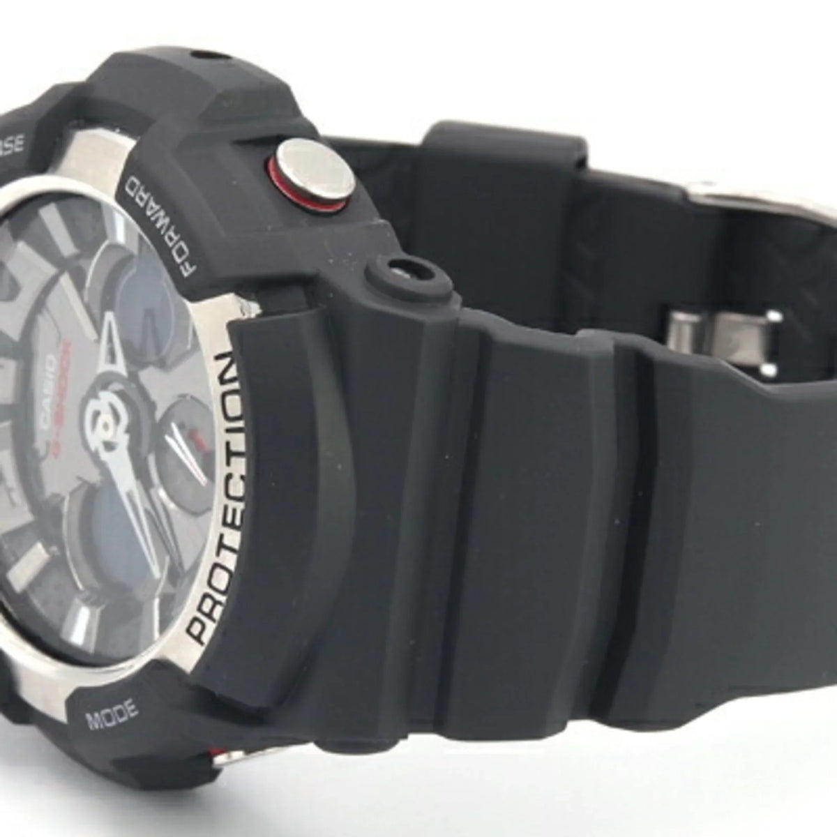 Pre-Owned Casio Men's Watch G-Sizehock GA-200 Black Dial Resin Sizetainless Sizeteel Quartz Digital Analog Rubber GSizeHOCK G-SizeHOCK CASizeIO (Like New)