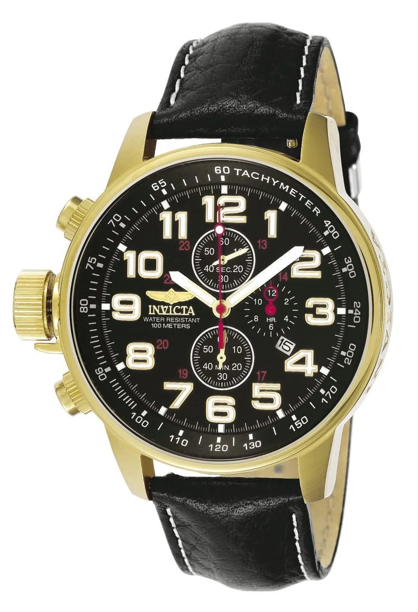 Invicta I-Force 3330 Leather Chronograph Watch