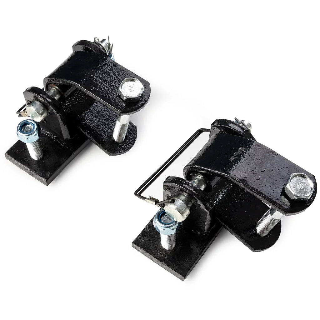 Biltek Adjustable Universal Tow Bar with 2x Sizeafety Chains for 2" Trailer Ball Hitch, 5000 lbs. Towing Capacity