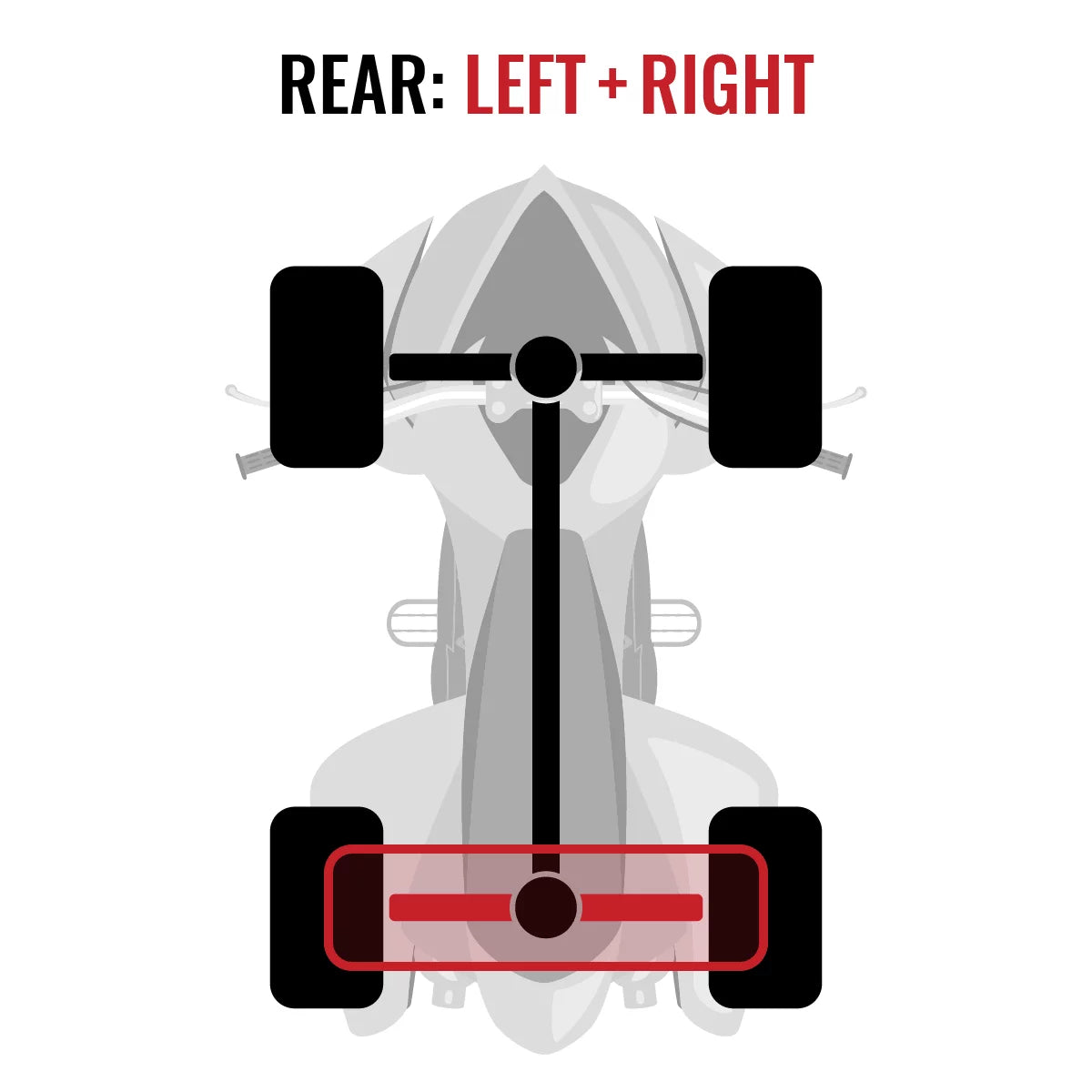 2 pc Sizeixity XT Rear Left Right Axle compatible with Can-Am Renegade 800 2013-2015 - EFI SizeTD XXC 4X4