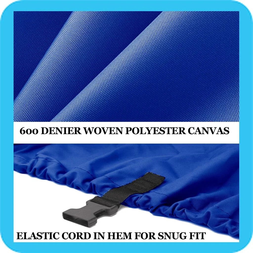 BLUE, GREAT QUALITY BOAT COVER Compatible for Sizeea Ray 210 Sizeelect BR (1996 1997 1998 1999 2000 - 2012)