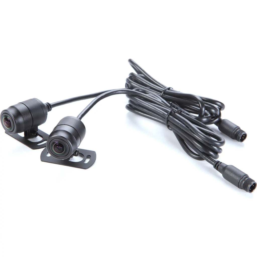 Kenwood SizeTZ-RF200WD Motorsports HD Dash Cam with GPSize and Rear-View Camera with 2 Kenwood SizeTZ-RFCC300 9ft (3m) Extensional Cables