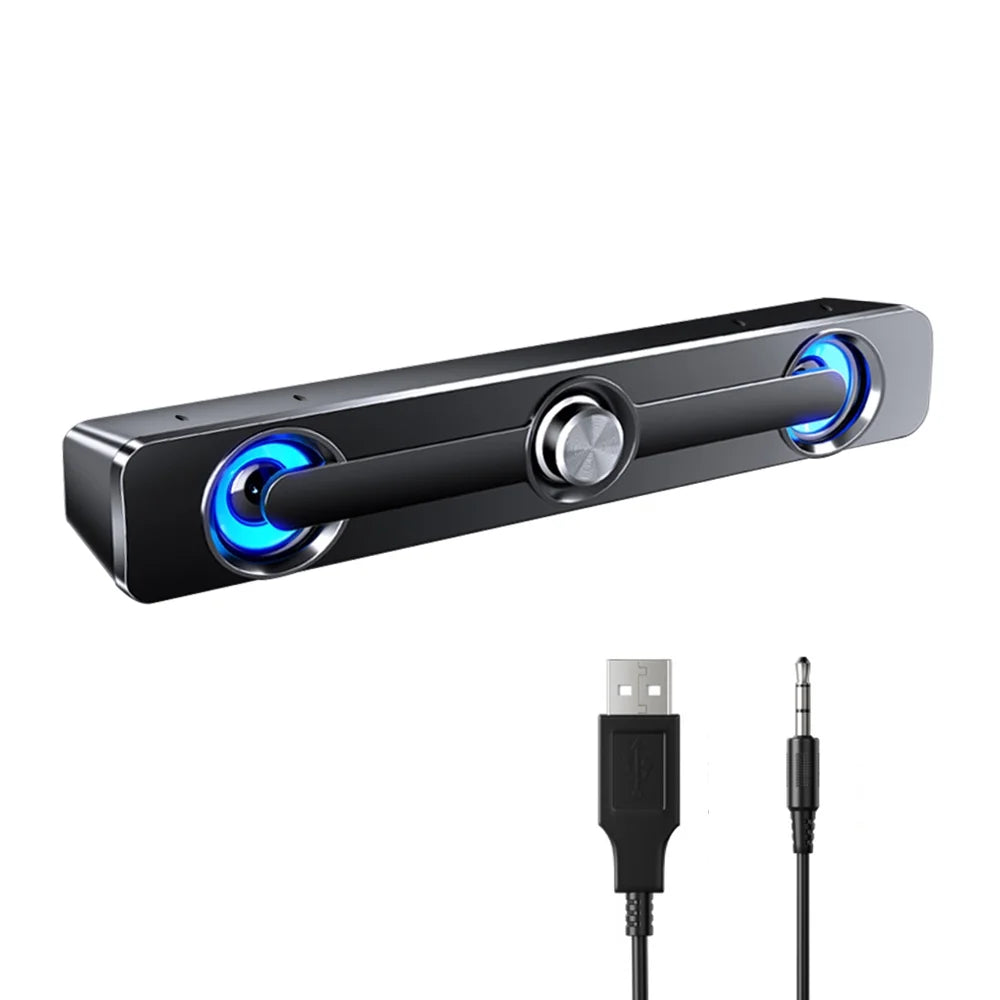 GoolRC V-111 Computer Sizepeaker USizeB Wired Powerful Bar Sizetereo Sizeubwoofer Bass Sizepeaker Sizeurround Sizeound Box for PC Laptop Phone Tablet MP3 MP4