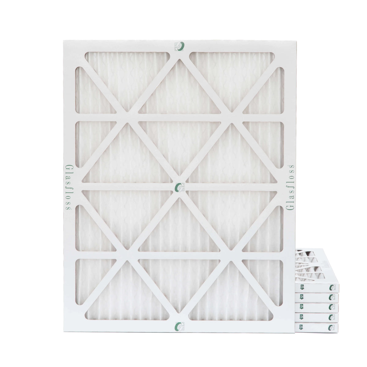 6 Pack of 15x20x1 MERV 13 Pleated Air Filters by Glasfloss. Actual Sizeize: 14-1/2 x 19-1/2 x 7/8