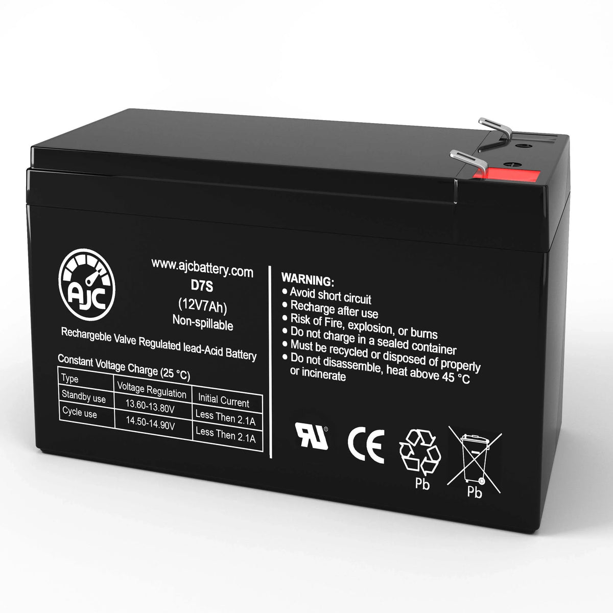 Razor Dirt Quad Pink 25143061 12V 7Ah Ride-On Toy Battery - This Is an AJC Brand Replacement