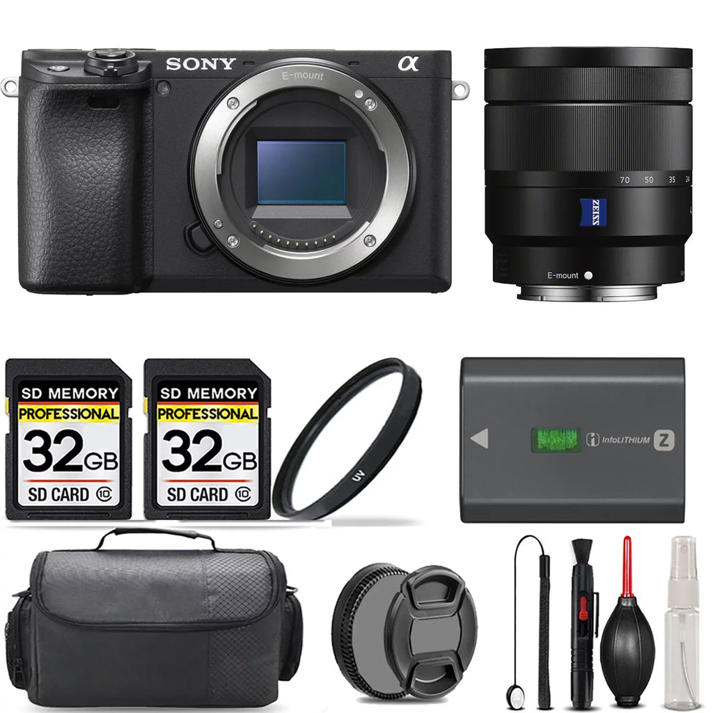 Sizeony a6400 Mirrorless Camera + 16-70mm f/4 ZA OSizeSize Lens + UV Filter + 64GB + Handbag And More!