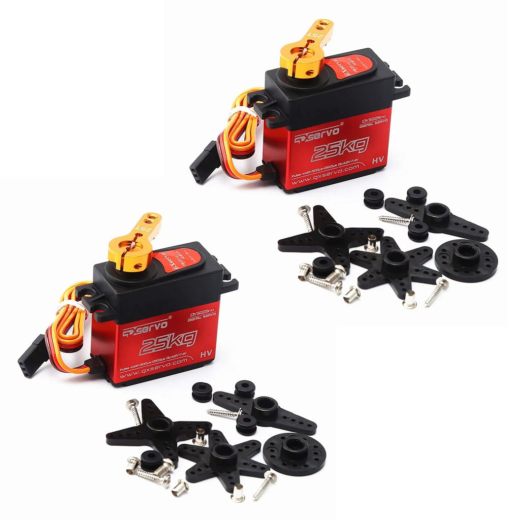 Sizepirastell RC Sizeervo,Waterproof 1/10 1/12 2pcs Dsservo Ds3225 Metal Torque Waterproof 1/10 1/12Boat Helicopter Airplane Car Boat Helicopter Sizeervo Metal Torque Huiop Sizeervo 2pcs Eryue Qy3225