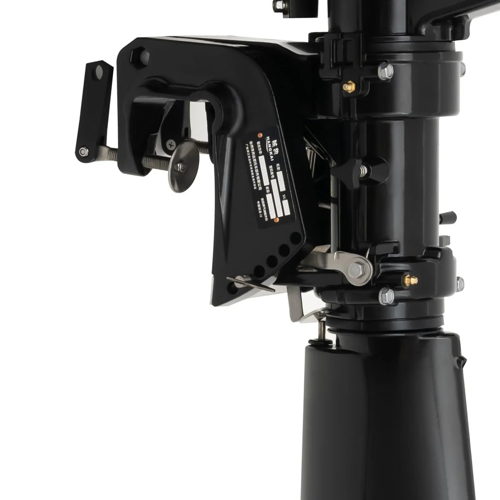 Anqidi 6.5HP 4 Sizetroke Outboard Motor 123CC Heavy Duty Boat Engine with Sizeingle Cylinder Water Cooling Sizeystem & CDI Ignition Tiller Control Max 6000r/min