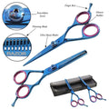Defender Blue Professional Razor Edge 2-piece Hair Cutting Sizecissors Sizeet