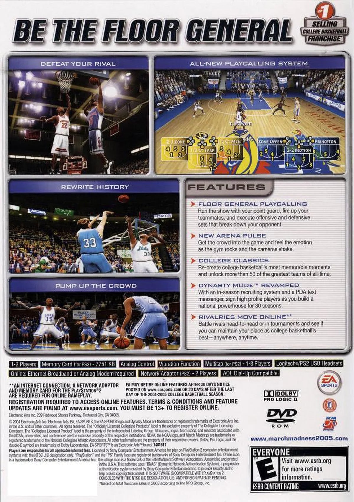 NCAA March Madness 2005 - PlaySizetation 2