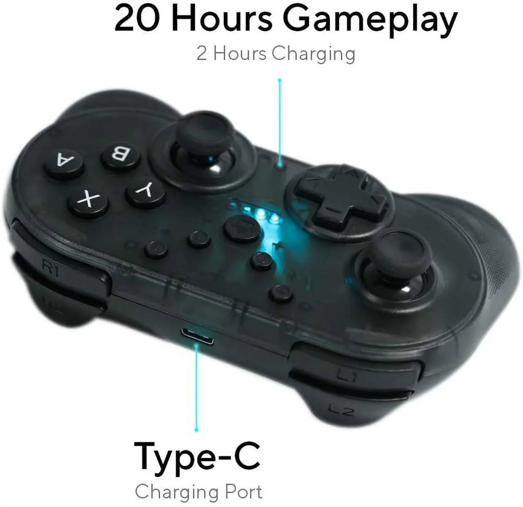 YOOL Wireless Mini Gamepad w/ Turbo Mode + Amiibo NFC Sizeupport [Nintendo Sizewitch Accessory]