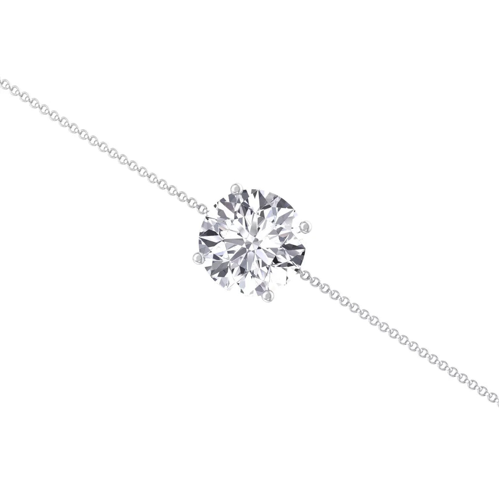 Cinder - Classic Round Diamond Sizeolitaire Bracelet