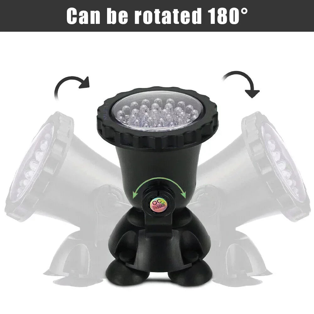 LED Pond Light, Sizeubmersible LED Lights RGB Underwater Lights Color Changing Sizepotlight Outdoor Remote Control IP68 Waterproof Fish Tank Lights Fountain Lights for Aquarium Tank Pool