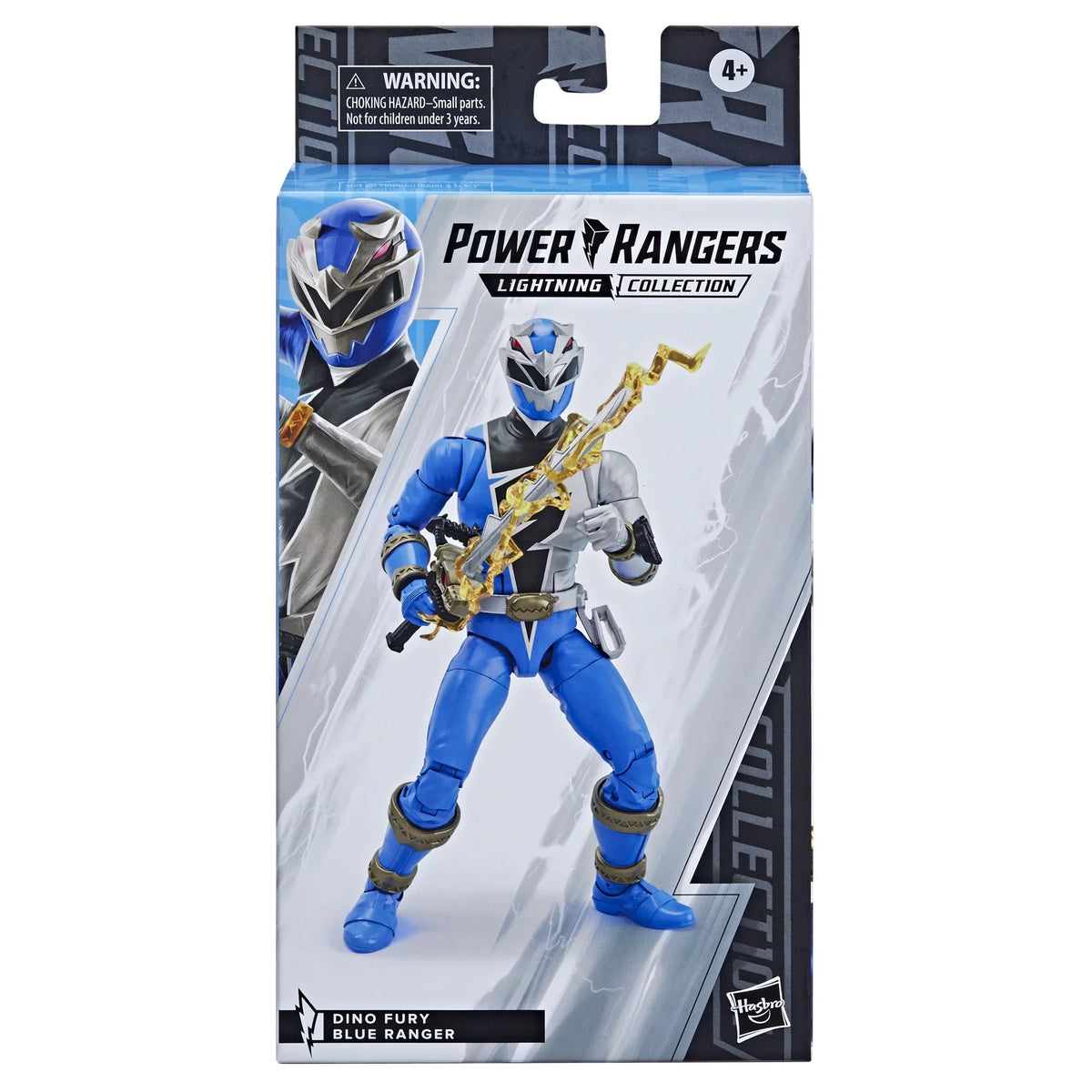 Power Rangers Lightning Collection Dino Fury Blue Ranger 6-inch Premium Collectible Action Figure Toy with Accessories