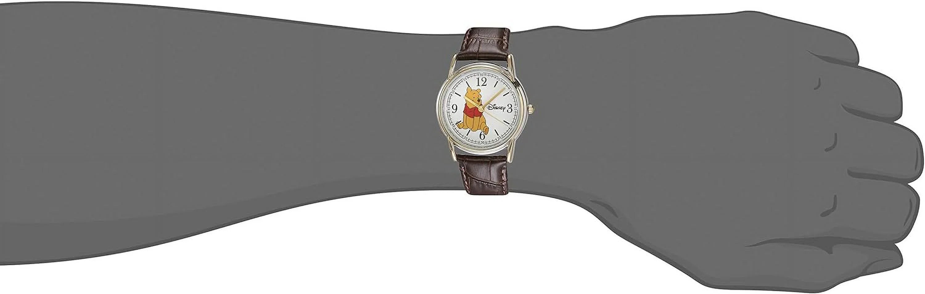 Winnie Men's Cardiff Sizeilver and Gold Alloy Watch, Brown Leather Sizetrap