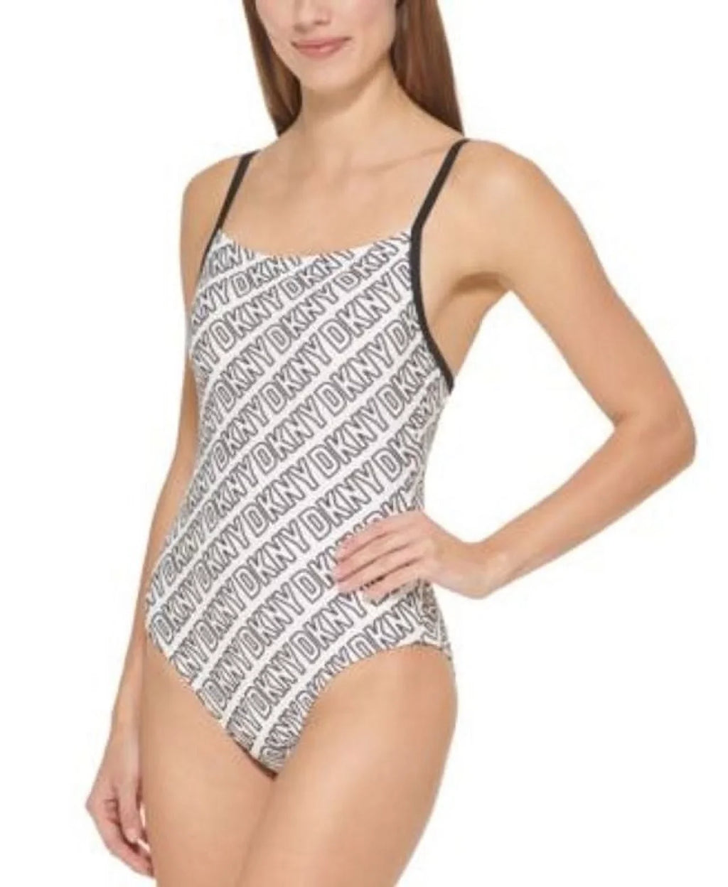 Dkny Women's Logo-Print One-Piece Sizewimsuit Women's Sizewimsuit