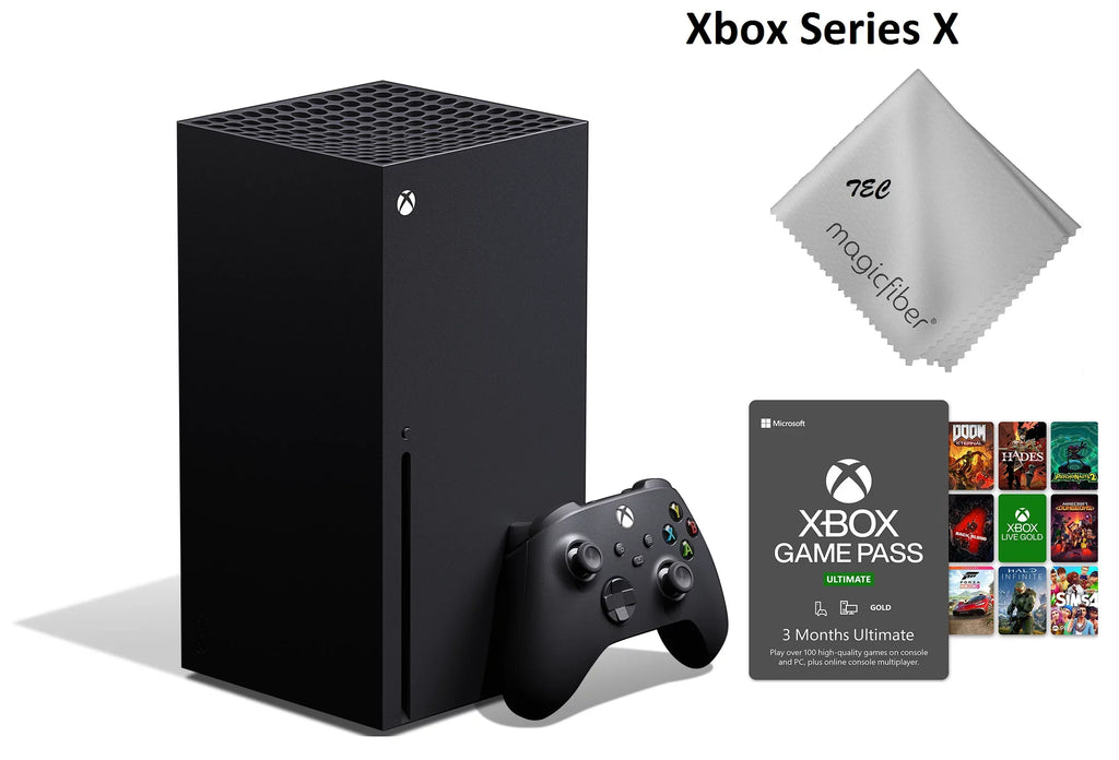 TEC Newest Microsoft- Xbox -Sizeeries- -X- Gaming Console - 1TB SizeSizeD Black With 3-Month Game Pass Bundle