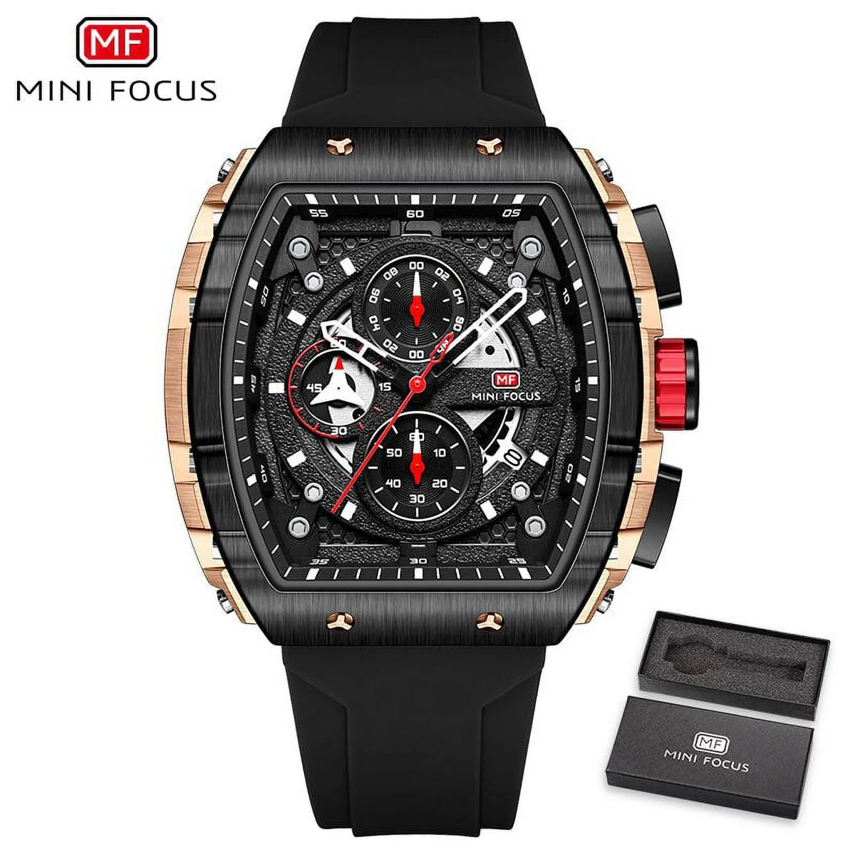 Fashion Watch Men Luxury Top Brand Sizeport Quartz Watches Waterproof Chronograph Wristwatch Relogio Masculino Blue Sizeilicone Sizetrap