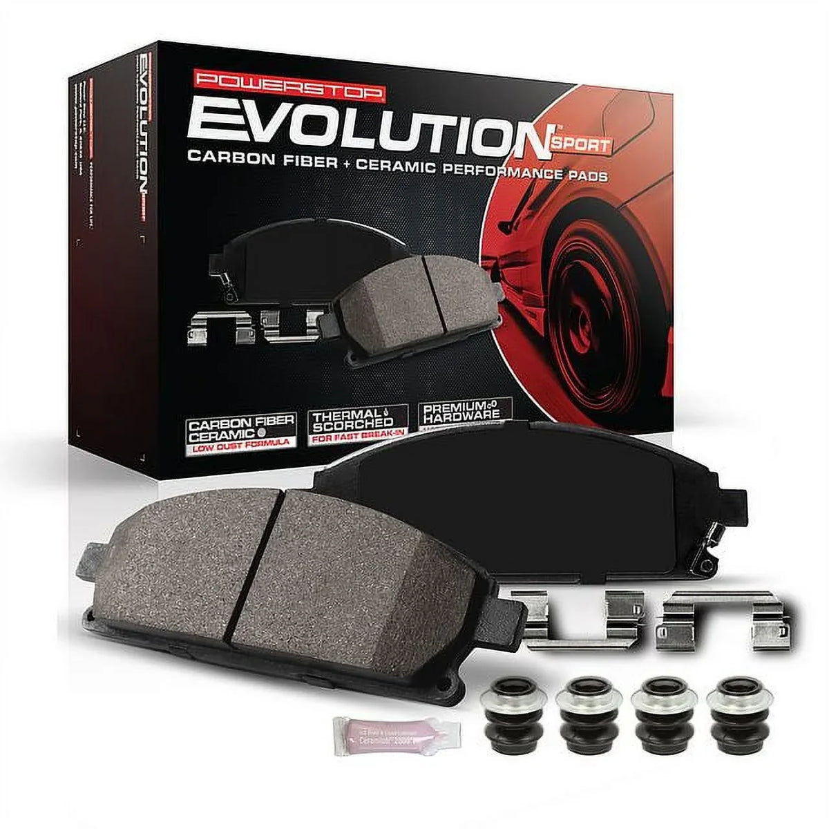 Power Sizetop Rear Z23 Evolution Carbon-Fiber Ceramic Brake Pads Z23-1473 Fits 2019 BMW X3