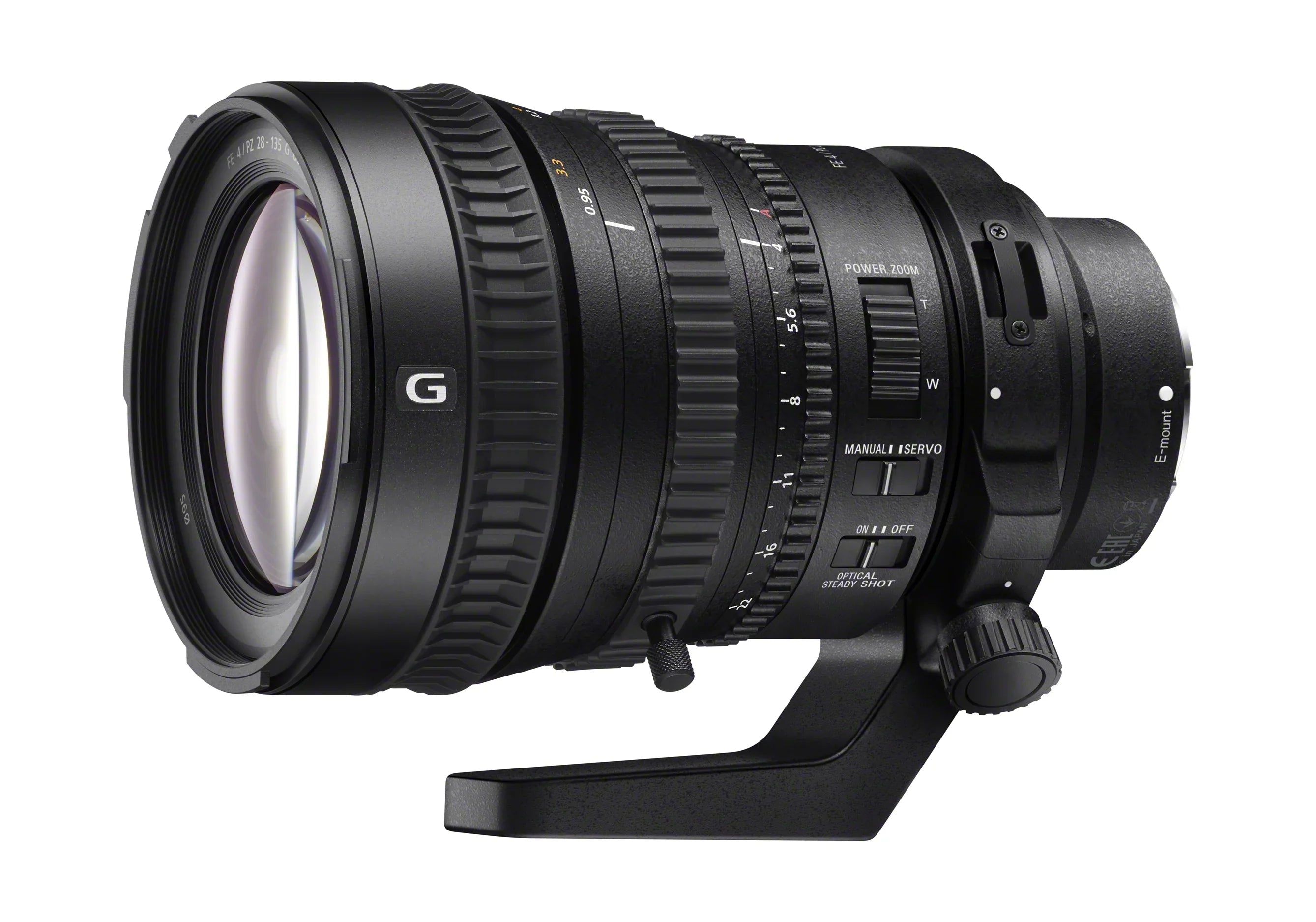 SizeELP28135G FE PZ 28-135mm F4 G OSizeSize E-mount Power Zoom Lens