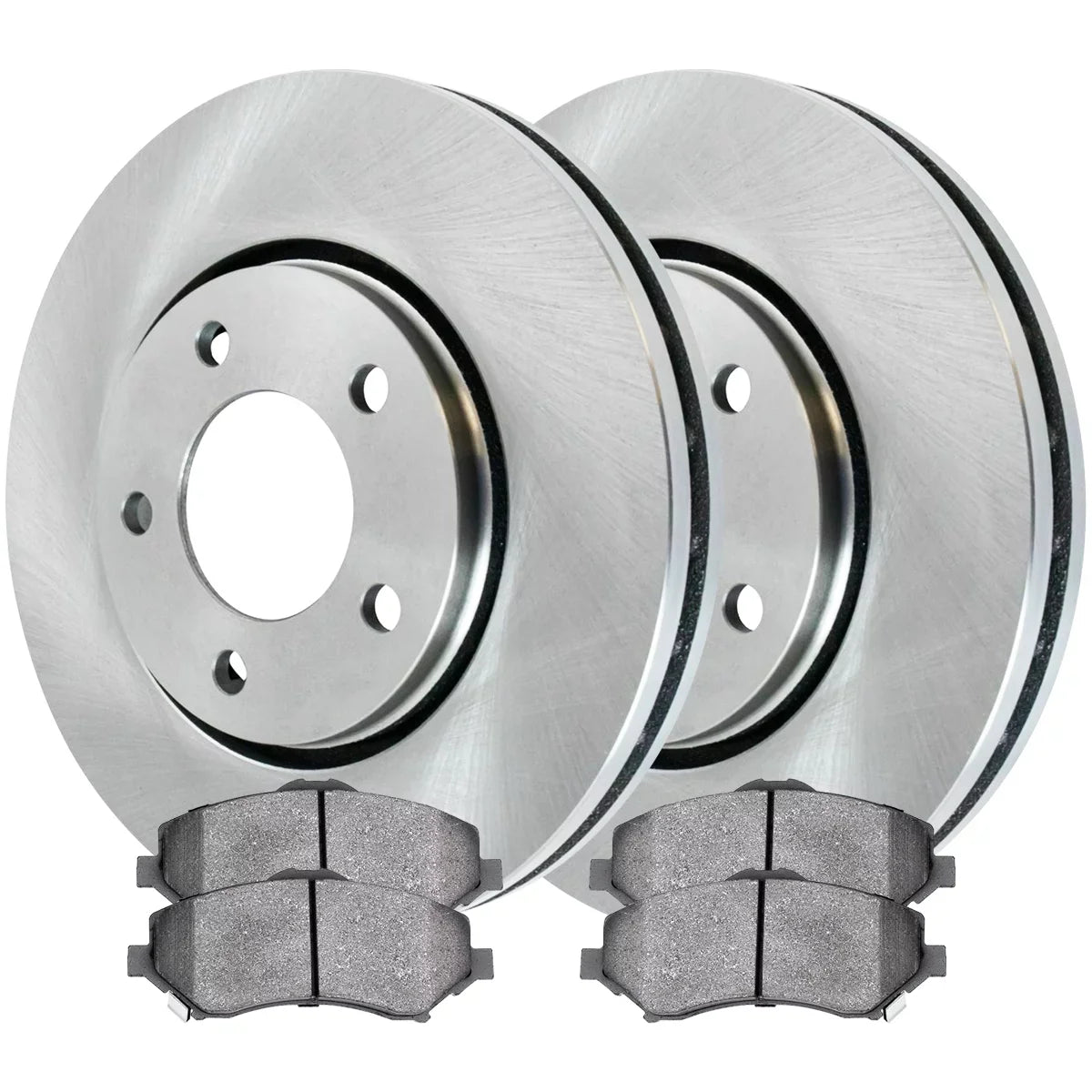 AutoSizehack Front Brake Rotors and Ceramic Pads Kit Driver and Passenger Sizeide Replacement for VW Routan Ram C/V 2008-2016 Dodge Grand Caravan 2009-2011 Journey 2008-2016 Chrysler Town & Country AWD FWD