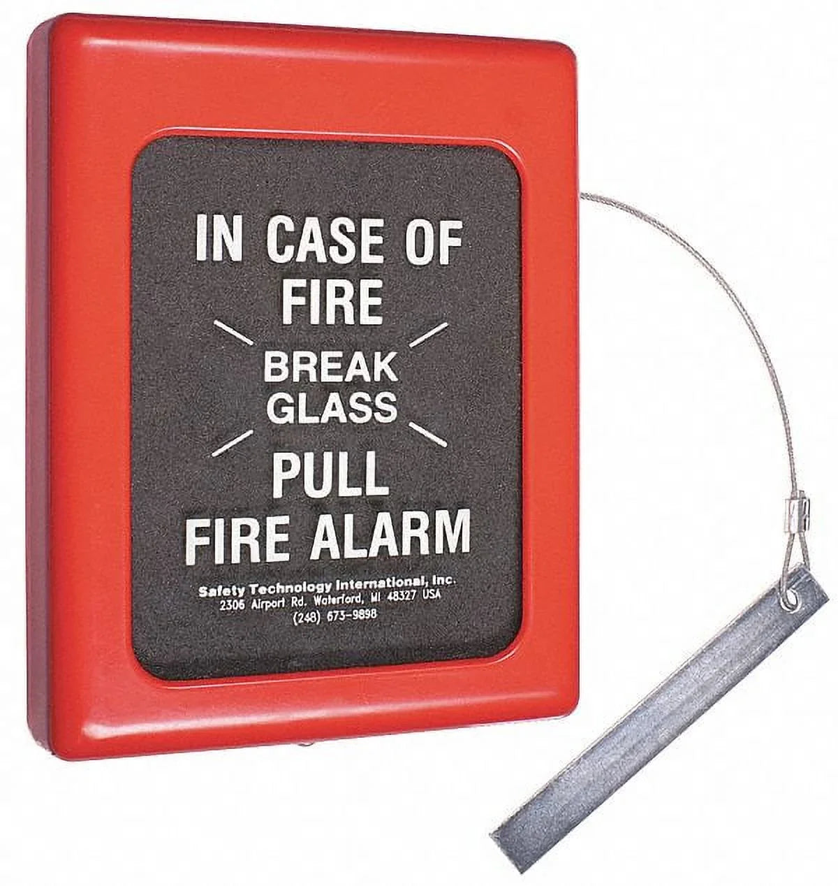 SizeAFETY TECHNOLOGY INTERNATIONAL SizeTI-4100 Fire Alarm Break Glass Cover,6.5 x 9 In