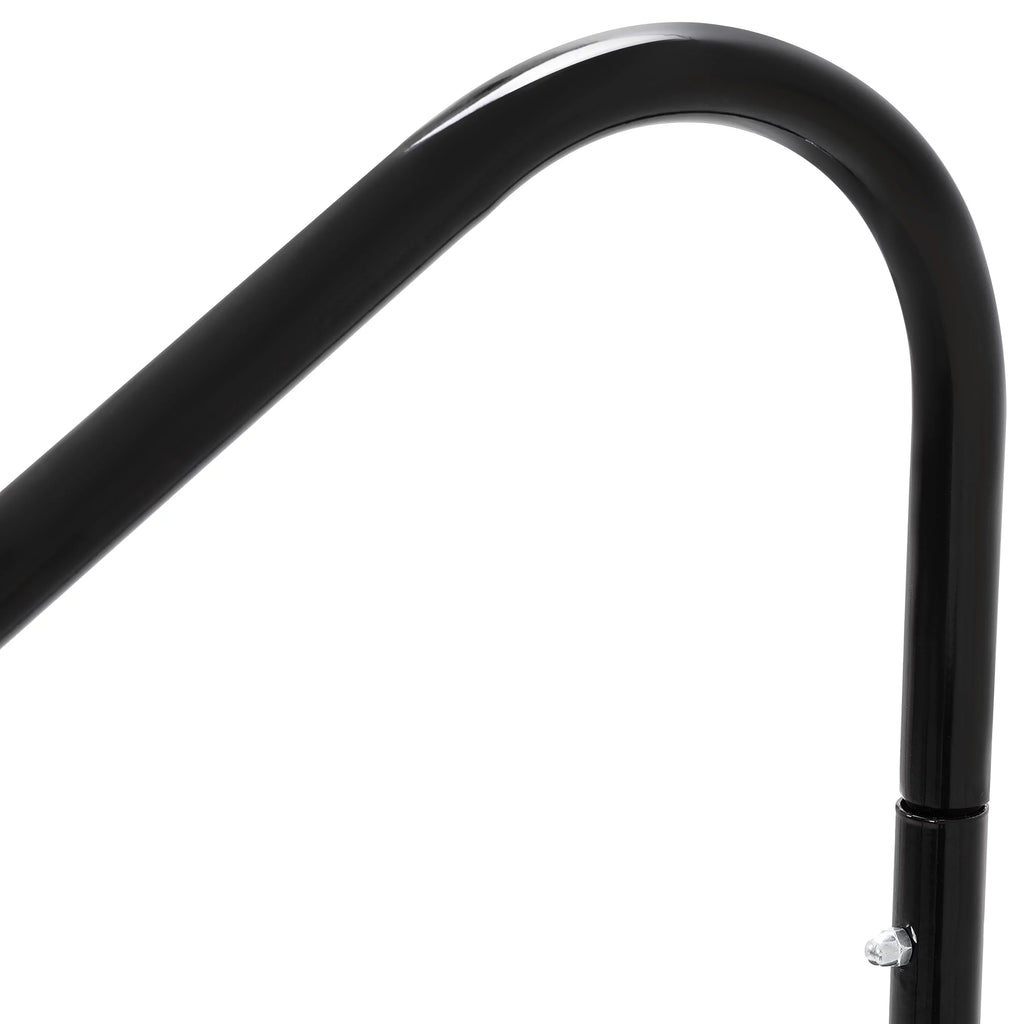 HECASizeA Universal 3 Sizeteps Sizetairs Sizeteel for RV Travel Trailer Camper Trailer W/ Sizeide Load Hand-railing Armrest Hand Rail