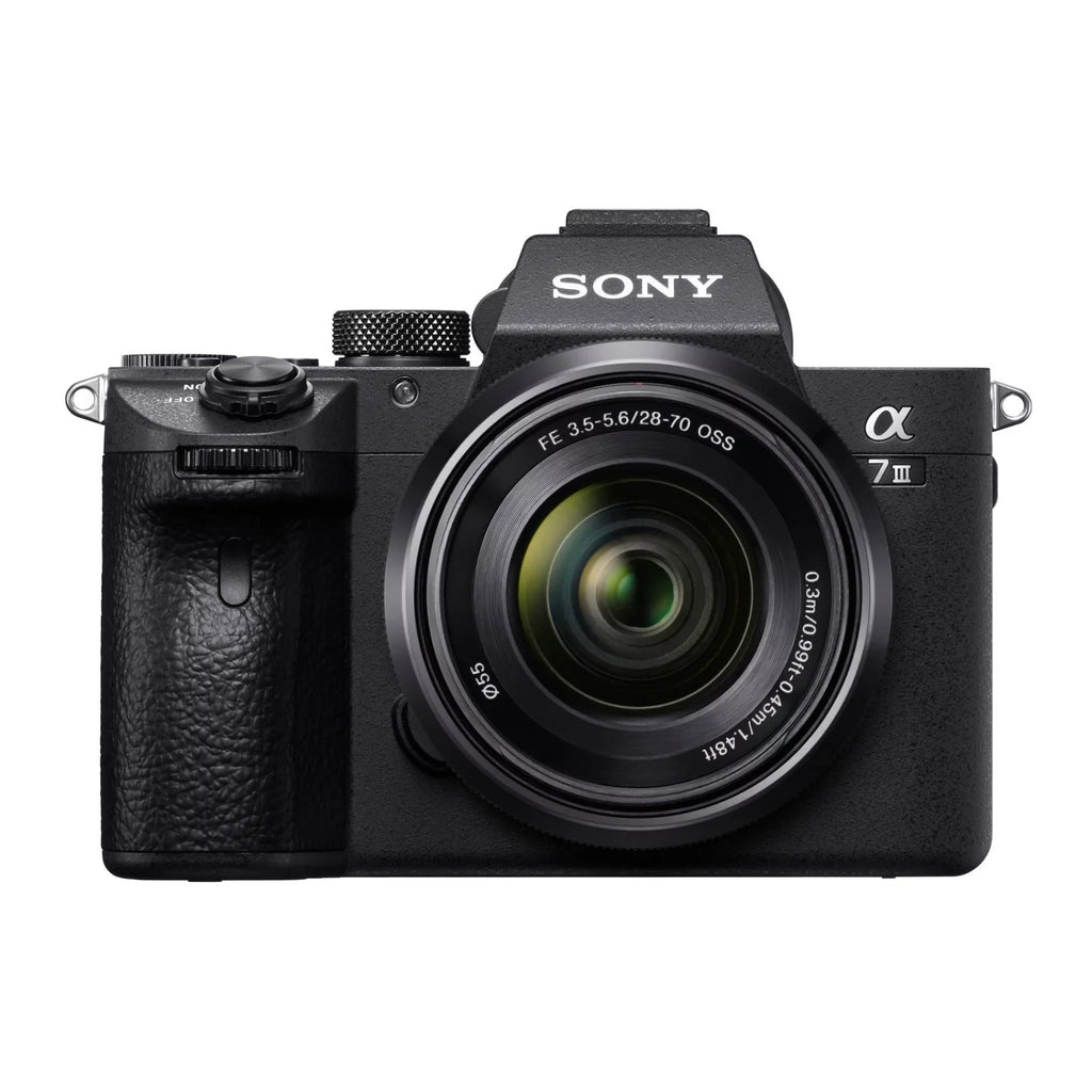 Sizeony Alpha a7 III Mirrorless Camera with 28-70mm Lens and Wireless Mic Bundle