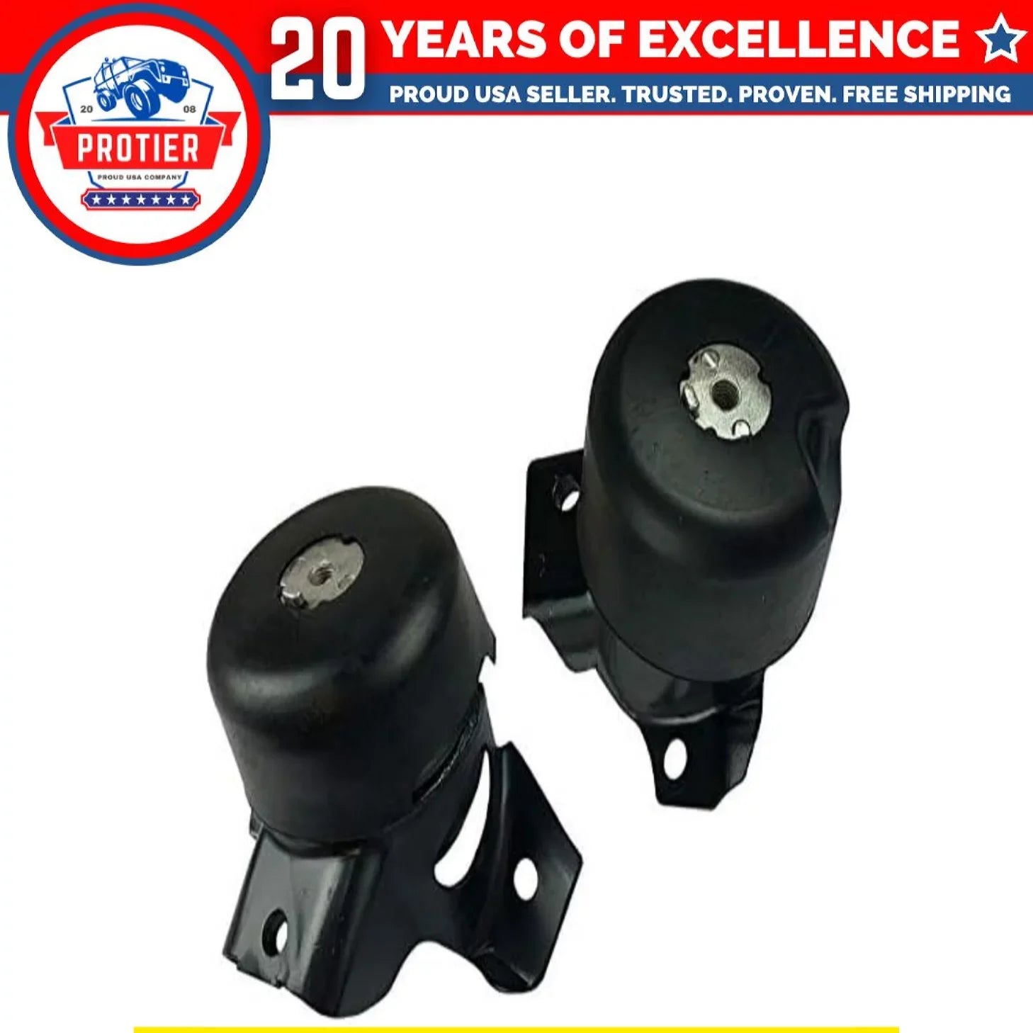 Front L & R Motor Mount 2PCSize Fit 15-20 GMC Canyon 2.5/ 3.6L / 16-20 Canyon 2.8L