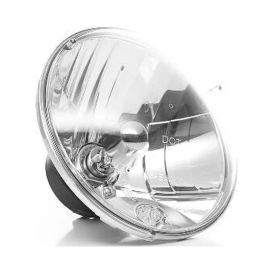 KC HiLiTESize 42302 H4 Headlight Conversion Kit for Jeep JK, chrome, size:- 7 inches diameter