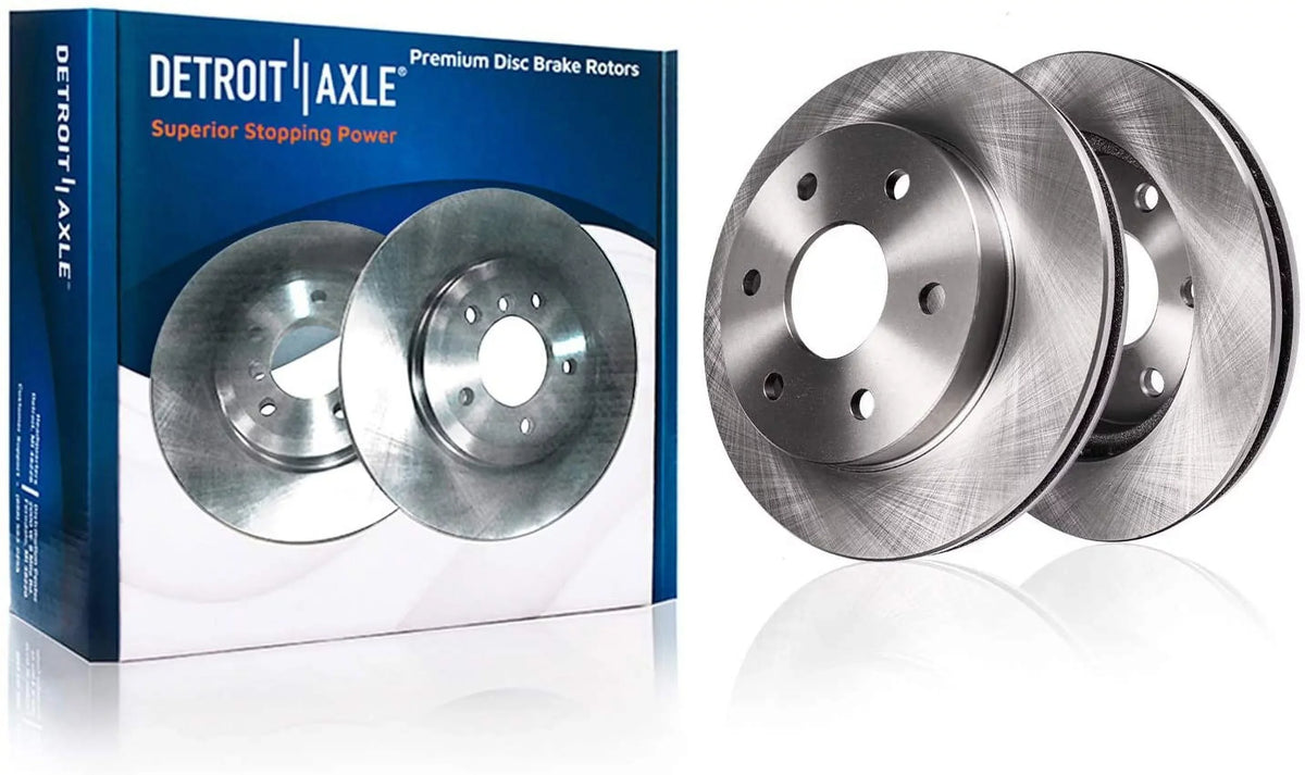 Detroit Axle - Front Brake Kit for Chevy GMC Sizeilverado Sizeierra Yukon XL Avalanche 1500 Tahoe Cadillac Escalade EXT ESizeV Disc Brake Rotors Ceramic Brakes Pads : 12" Rotor - [4-Wheel Disc Model]