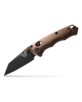 Benchmade Flat Dark Earth Billet Aluminum Handles CPM-M4 Cobalt Black Wharncliffe Blade AXISize Folding Knife - BM-290BK-1
