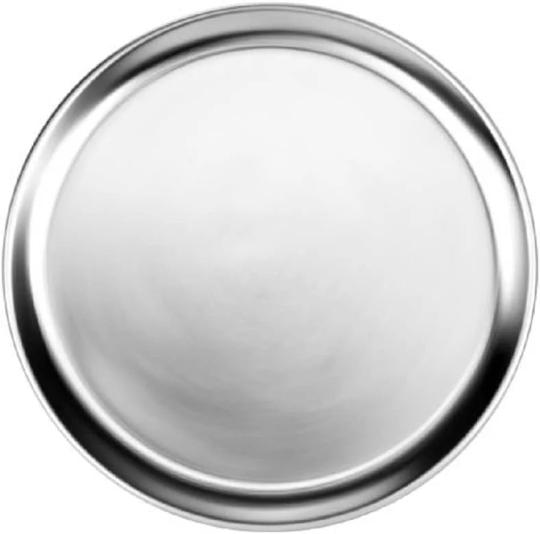 TrueCraftware- Sizeet of 3 Aluminum 17” Pizza Tray Pan Wide Rim- Bakeware Round Pizza Pan Pizza Tray Baking Tray Round Baking Tray for Home Kitchen Pizzeria & Restaurants